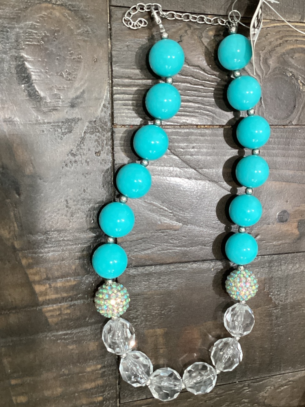 Turquoise Beaded Statement‎ Necklace